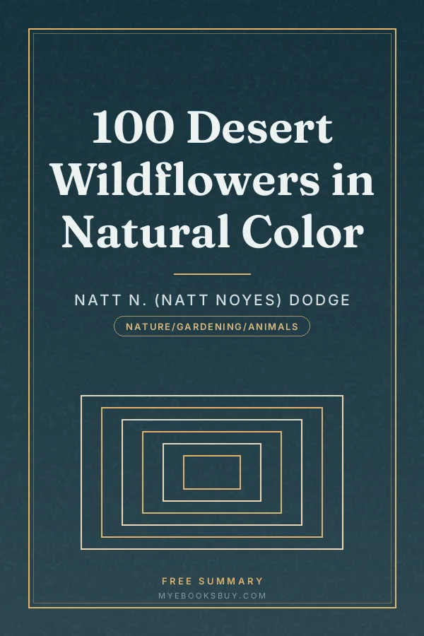 Cover of 100 Desert Wildflowers in Natural Color