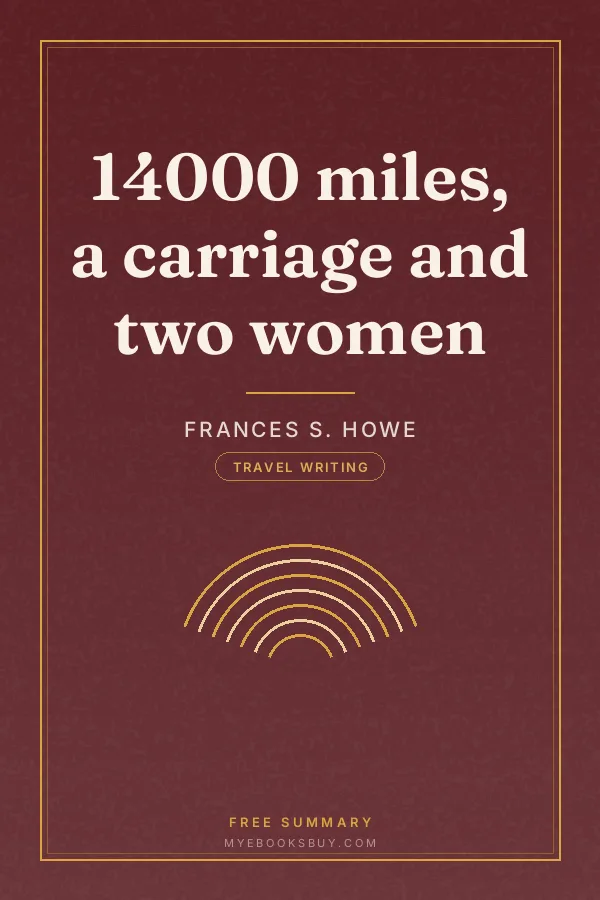 Cover of 14000 miles, a carriage and two women