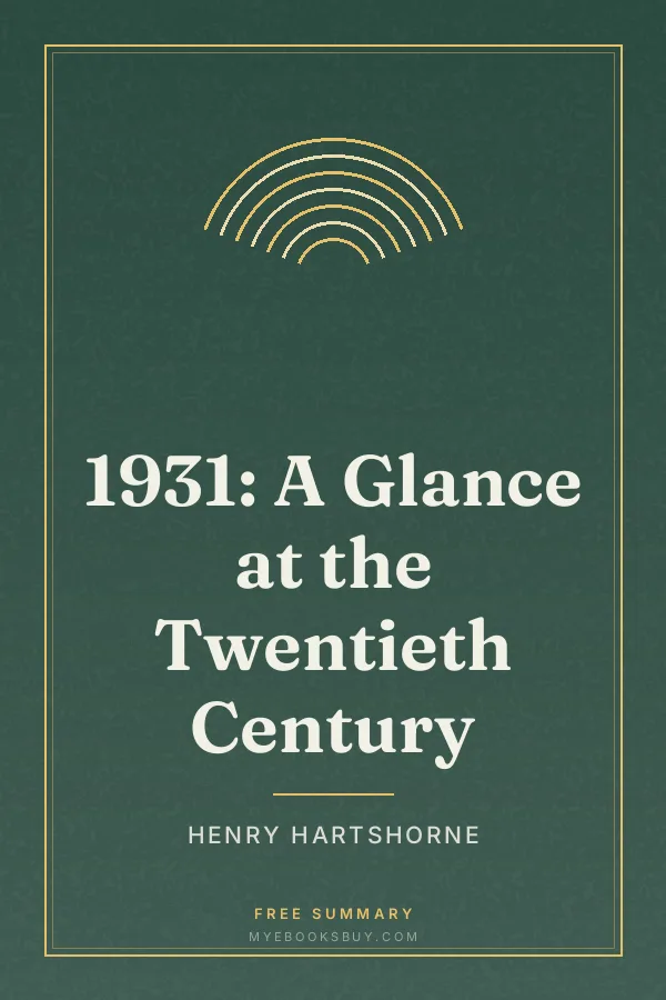 Cover of 1931: A Glance at the Twentieth Century