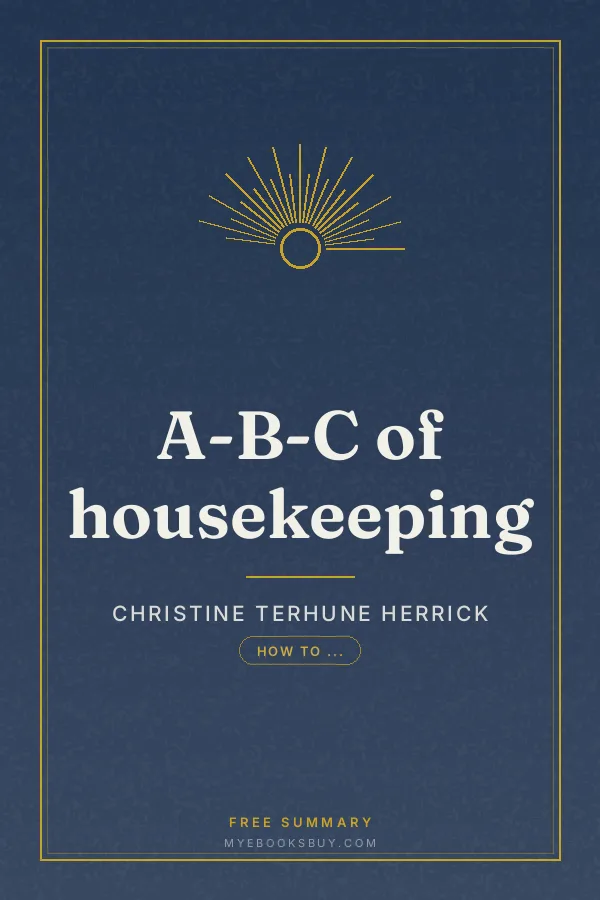 Cover of A-B-C of housekeeping