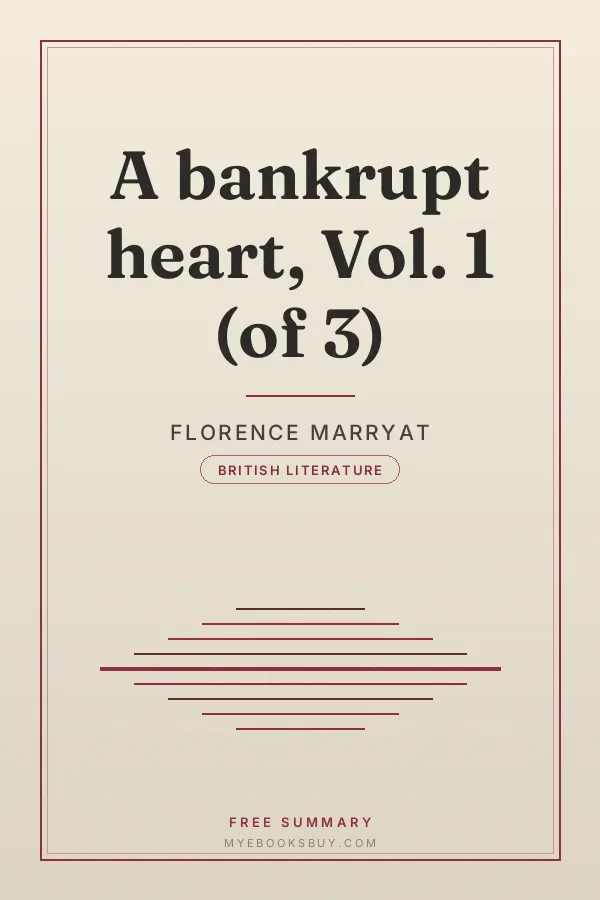 Cover of A bankrupt heart, Vol. 1 (of 3)