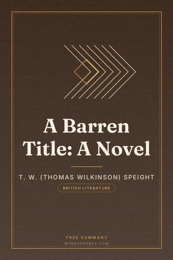 Cover of A Barren Title: A Novel