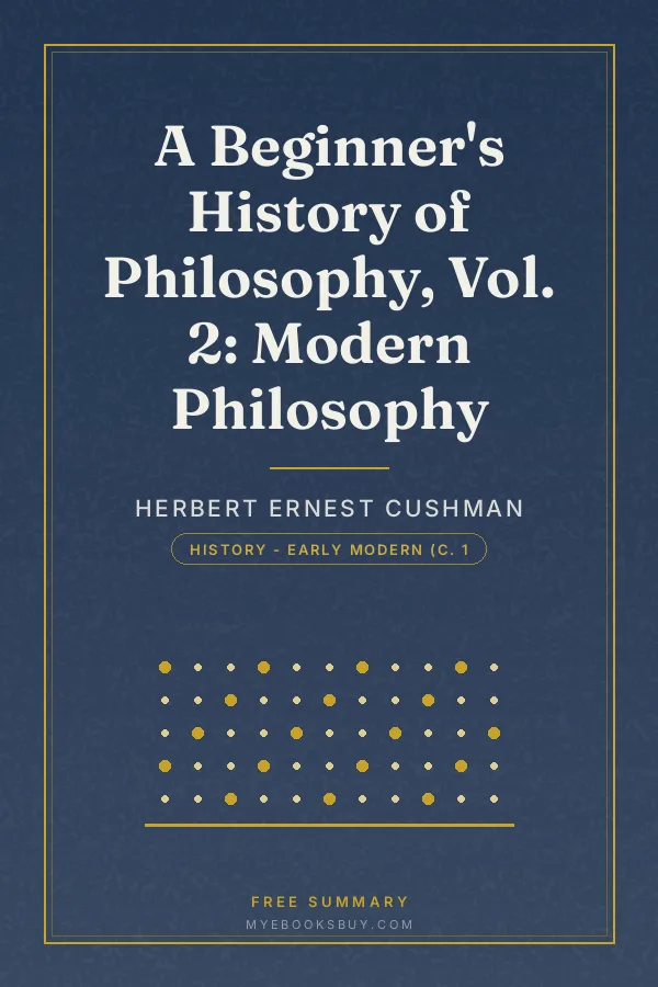 Cover of A Beginner's History of Philosophy, Vol. 2: Modern Philosophy