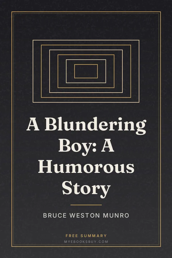 Cover of A Blundering Boy: A Humorous Story