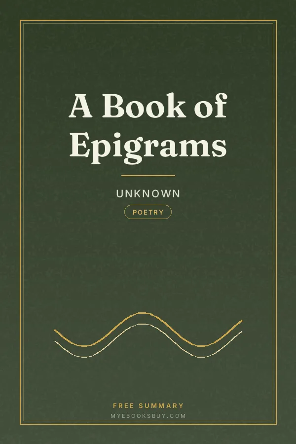 Cover of A Book of Epigrams