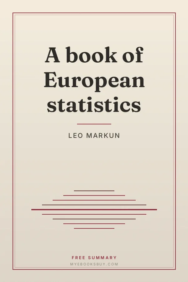 Cover of A book of European statistics