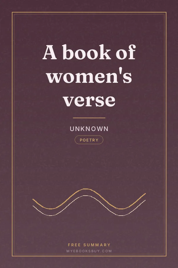Cover of A book of women's verse