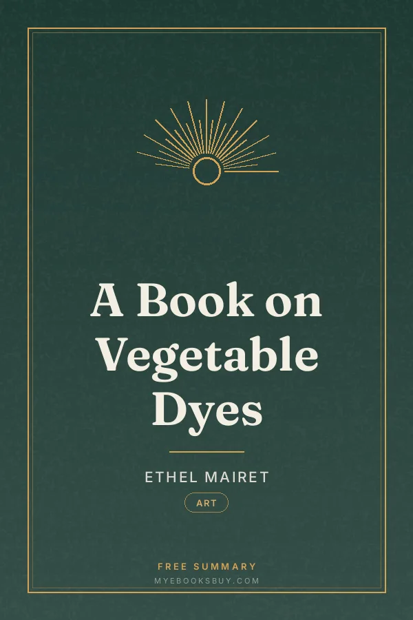 Cover of A Book on Vegetable Dyes