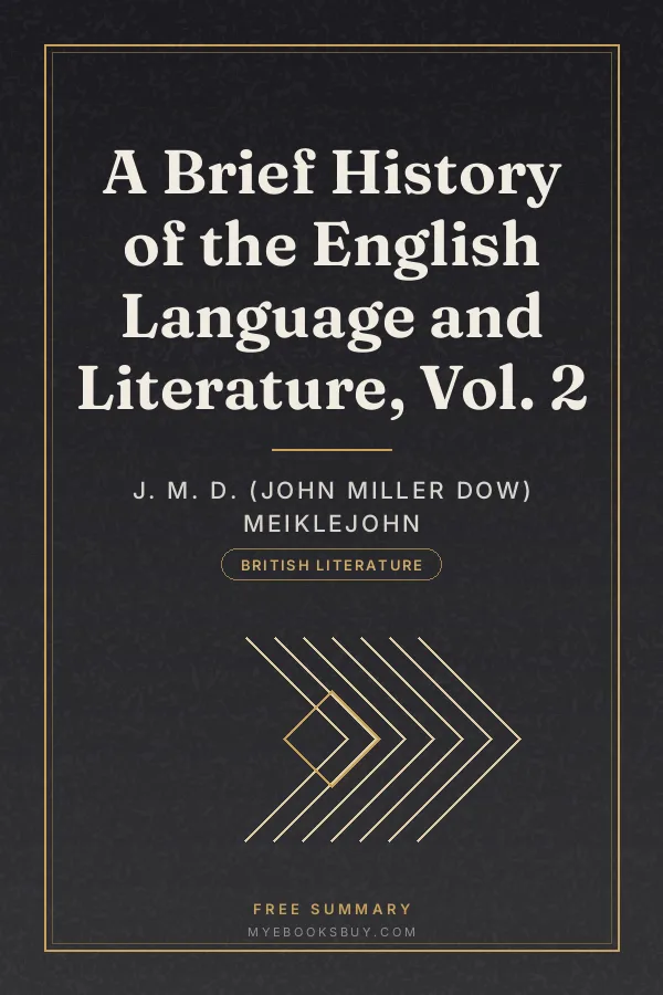 Cover of A Brief History of the English Language and Literature, Vol. 2