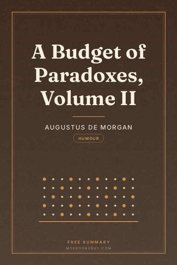 Cover of A Budget of Paradoxes, Volume II