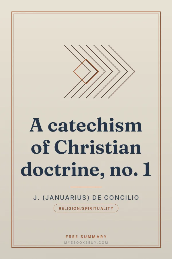 Cover of A catechism of Christian doctrine, no. 1