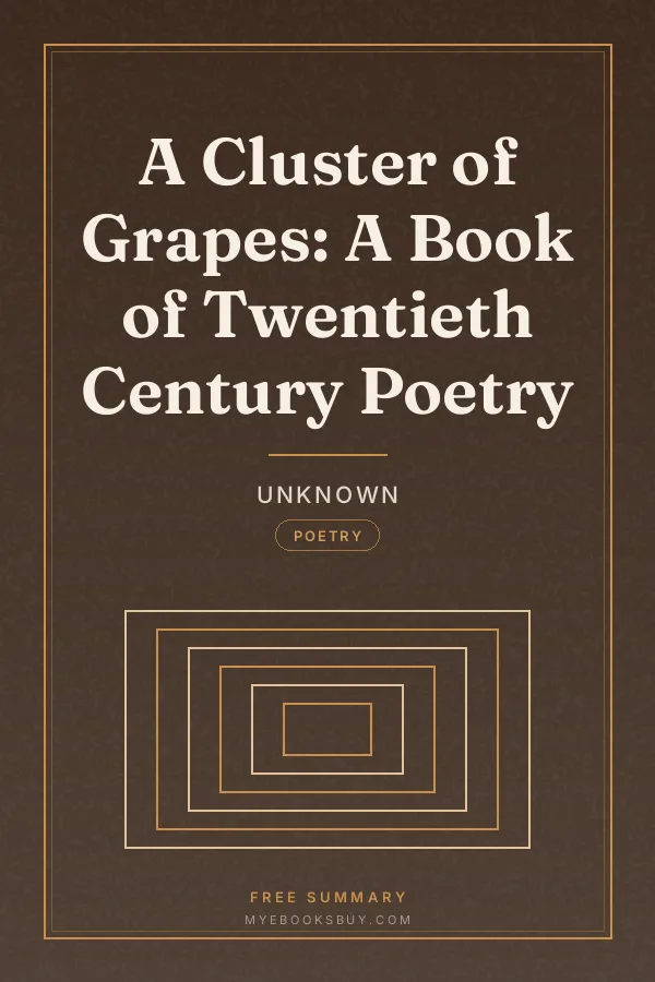 Cover of A Cluster of Grapes: A Book of Twentieth Century Poetry