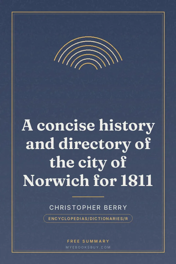 Cover of A concise history and directory of the city of Norwich for 1811