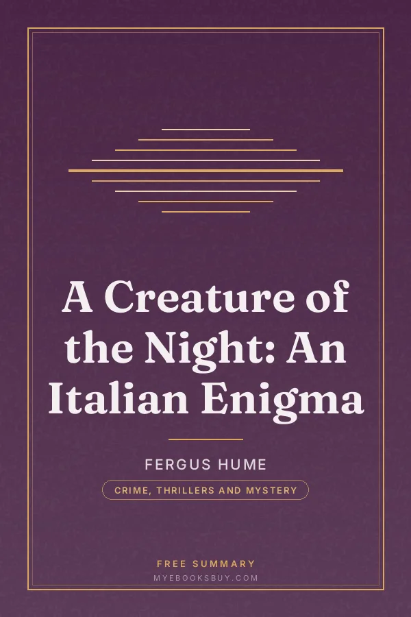 Cover of A Creature of the Night: An Italian Enigma