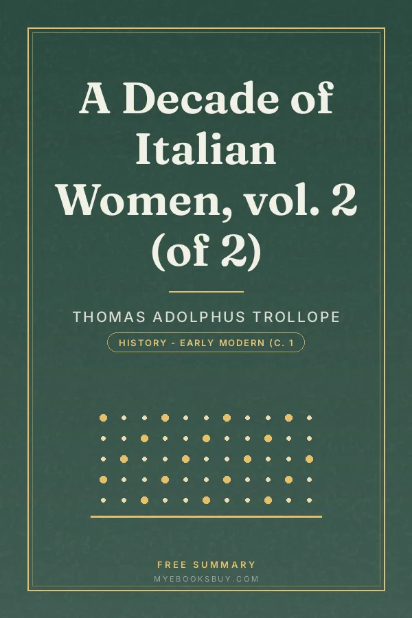 Cover of A Decade of Italian Women, vol. 2 (of 2)