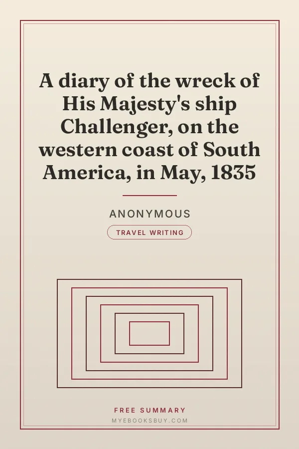 Cover of A diary of the wreck of His Majesty's ship Challenger, on the western coast of South America, in May, 1835