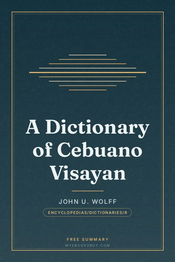 Cover of A Dictionary of Cebuano Visayan