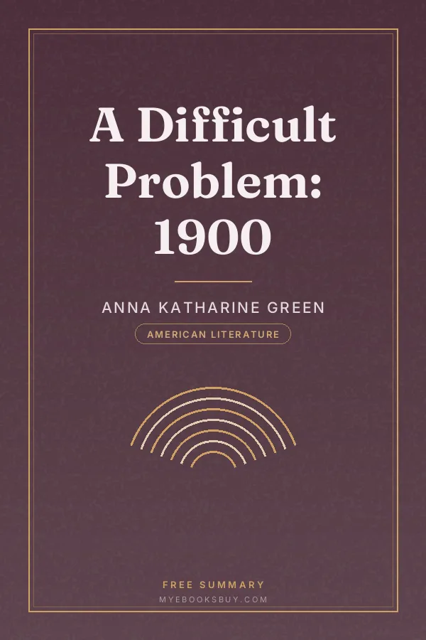 Cover of A Difficult Problem: 1900