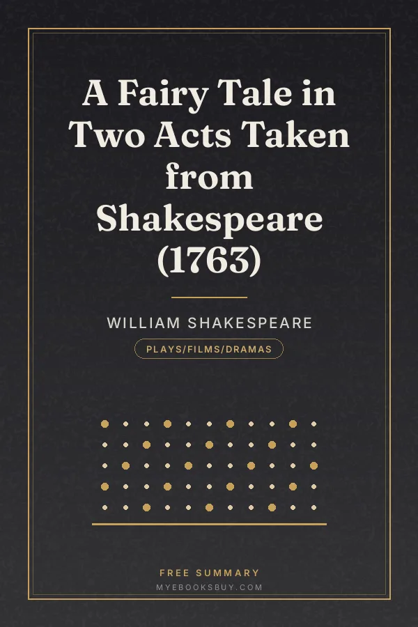 Cover of A Fairy Tale in Two Acts Taken from Shakespeare (1763)