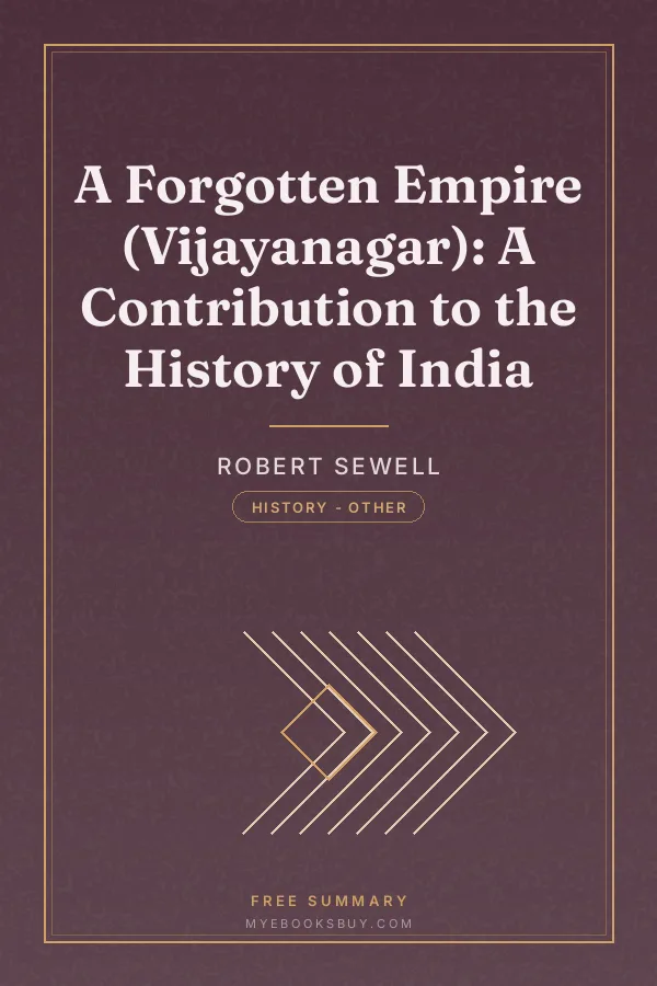 Cover of A Forgotten Empire (Vijayanagar): A Contribution to the History of India