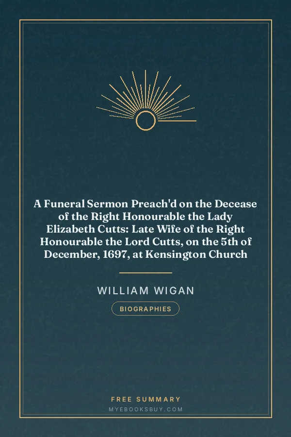 Cover of A Funeral Sermon Preach'd on the Decease of the Right Honourable the Lady Elizabeth Cutts: Late Wife of the Right Honourable the Lord Cutts, on the 5th of December, 1697, at Kensington Church