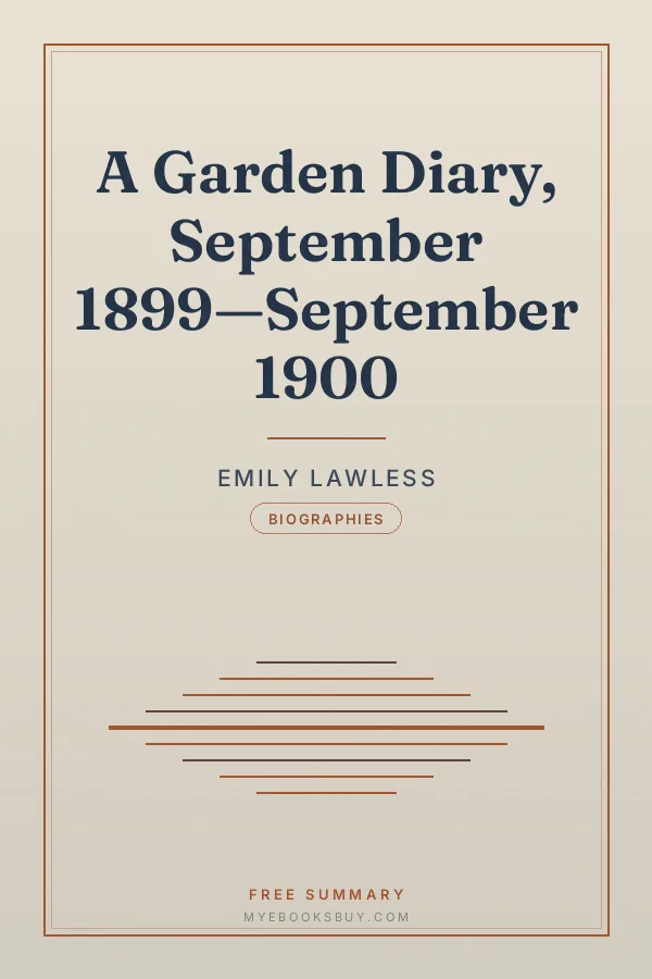 Cover of A Garden Diary, September 1899—September 1900