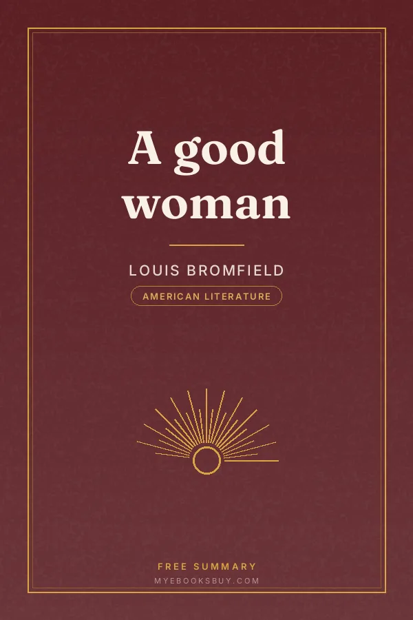Cover of A good woman