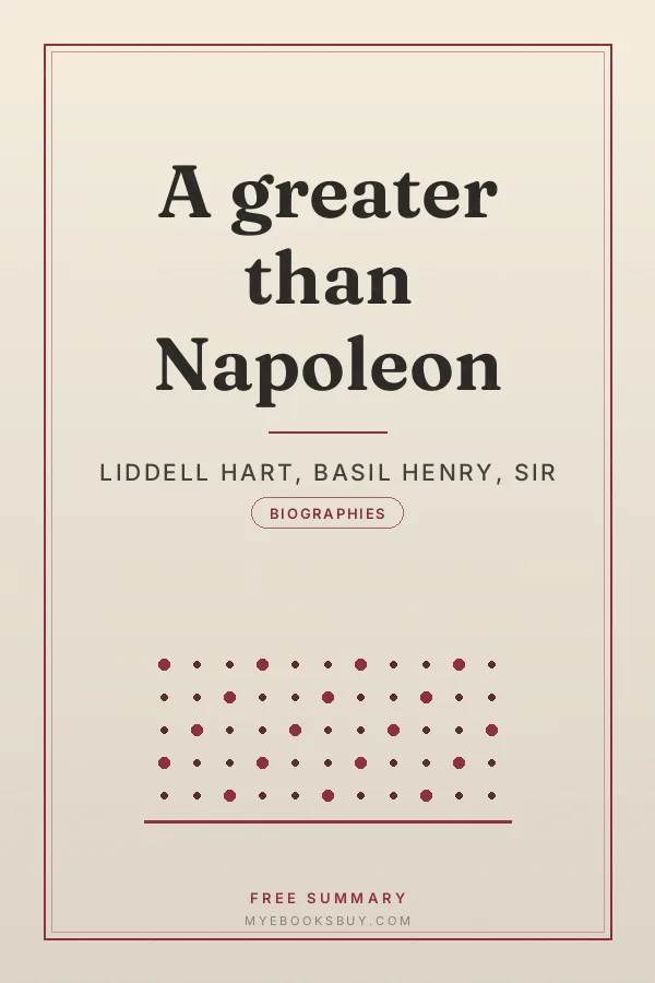 Cover of A greater than Napoleon