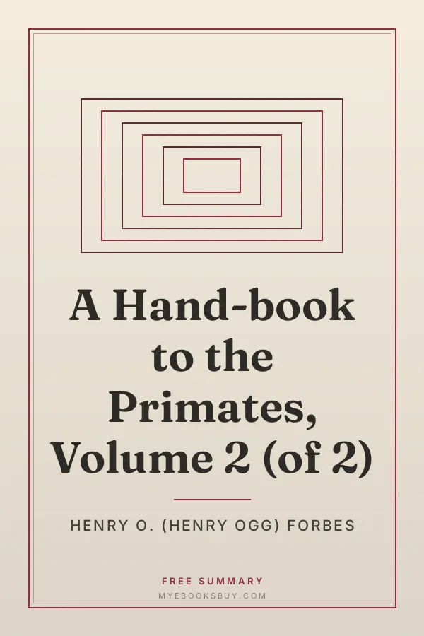 Cover of A Hand-book to the Primates, Volume 2 (of 2)