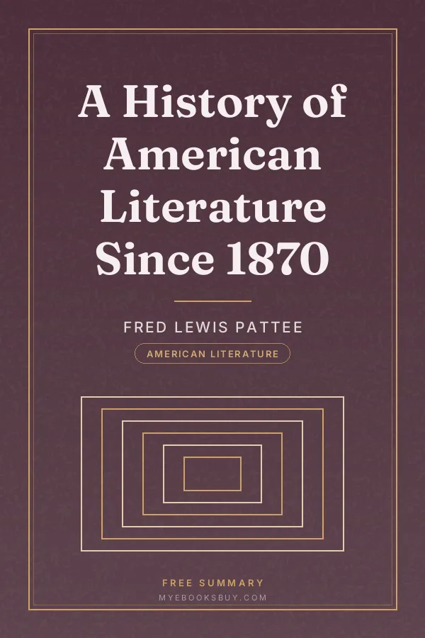 Cover of A History of American Literature Since 1870