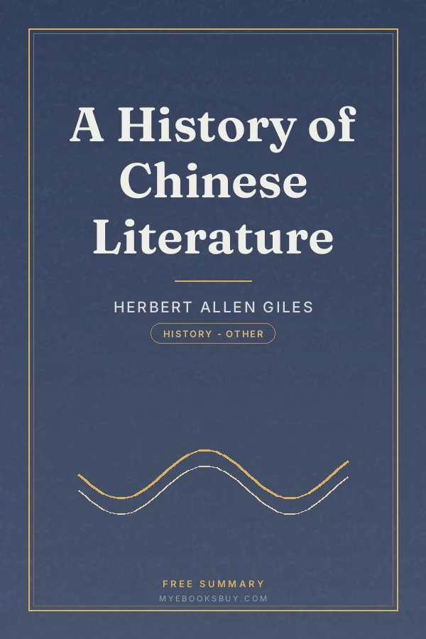 Cover of A History of Chinese Literature