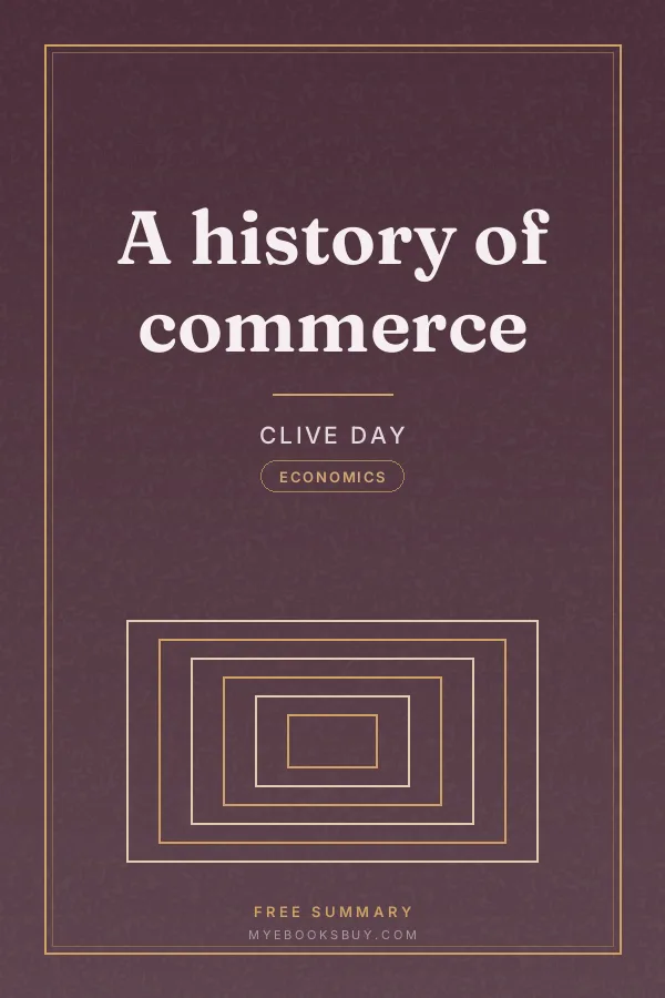 Cover of A history of commerce