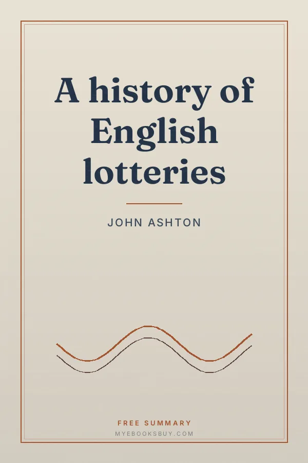 Cover of A history of English lotteries
