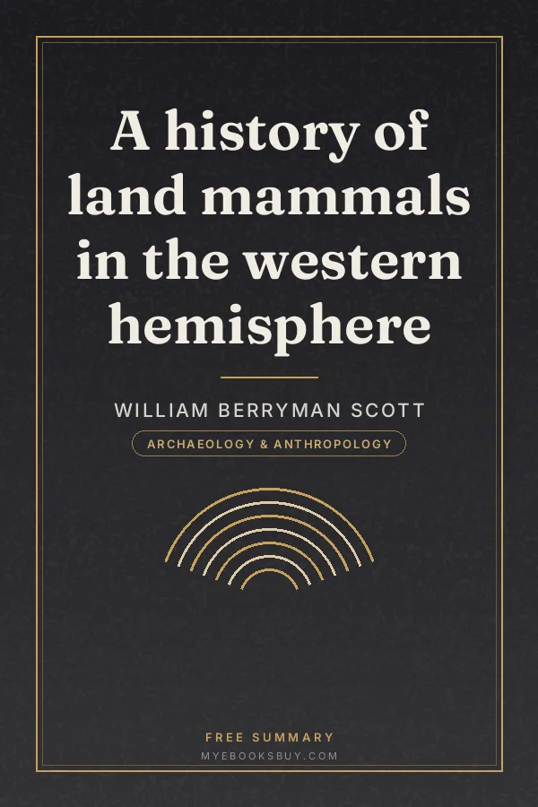 Cover of A history of land mammals in the western hemisphere