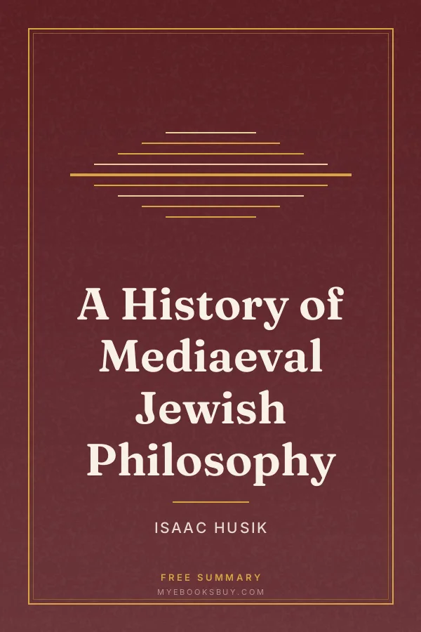 Cover of A History of Mediaeval Jewish Philosophy