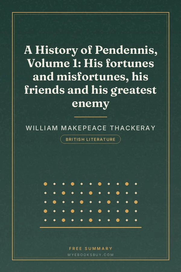 Cover of A History of Pendennis, Volume 1: His fortunes and misfortunes, his friends and his greatest enemy