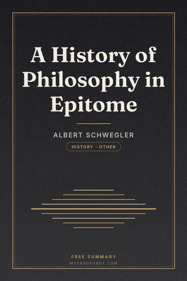 Cover of A History of Philosophy in Epitome