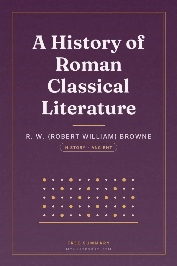Cover of A History of Roman Classical Literature