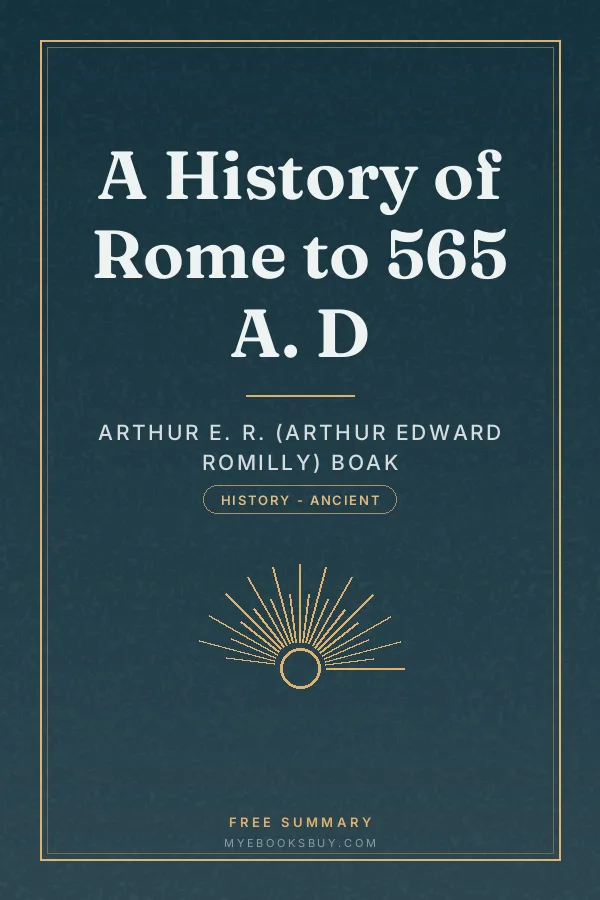 Cover of A History of Rome to 565 A. D