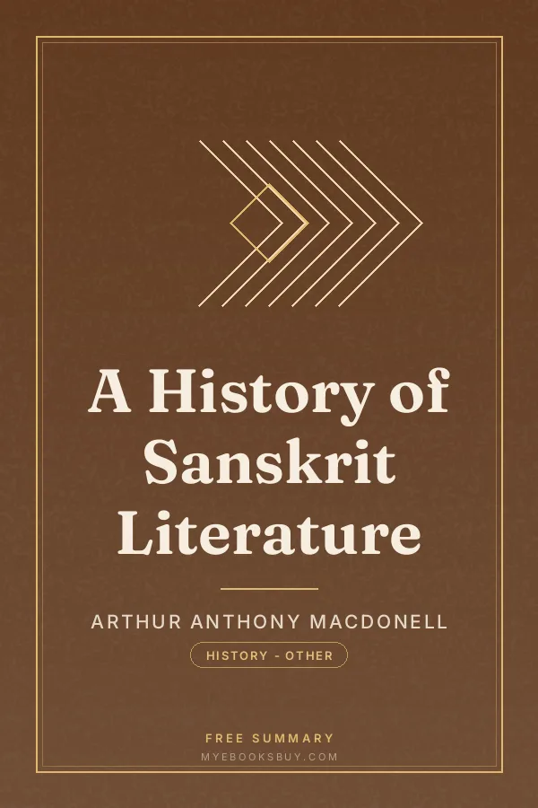 Cover of A History of Sanskrit Literature