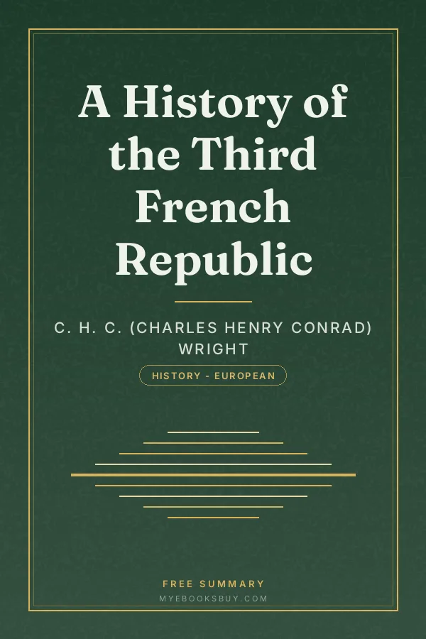Cover of A History of the Third French Republic