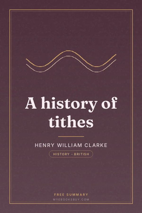 Cover of A history of tithes
