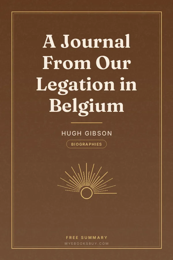 Cover of A Journal From Our Legation in Belgium