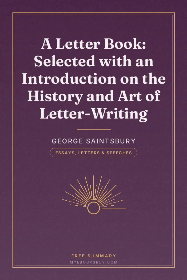 Cover of A Letter Book: Selected with an Introduction on the History and Art of Letter-Writing
