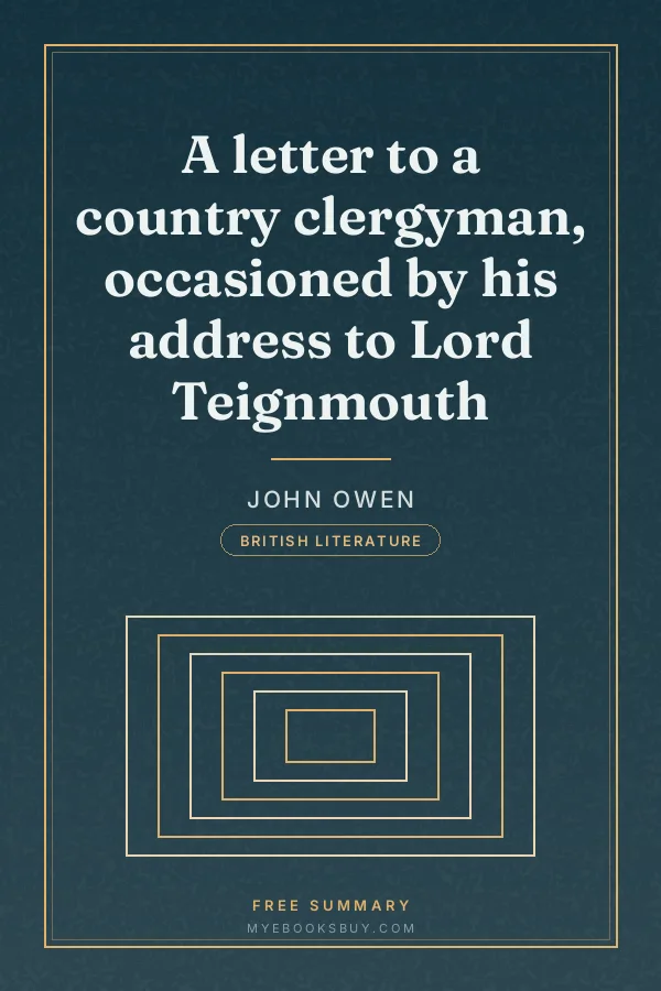 Cover of A letter to a country clergyman, occasioned by his address to Lord Teignmouth