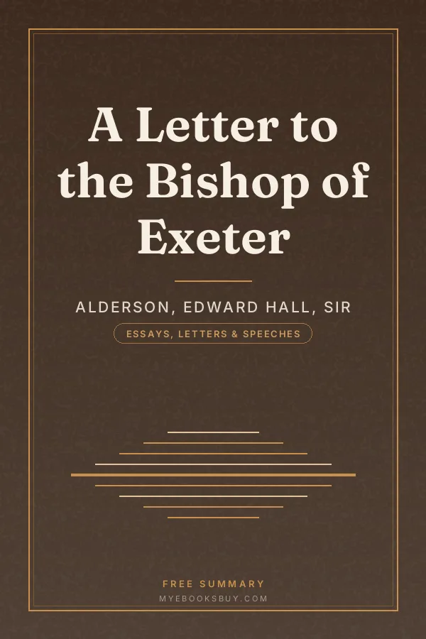 Cover of A Letter to the Bishop of Exeter