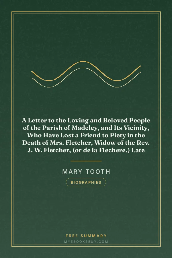 Cover of A Letter to the Loving and Beloved People of the Parish of Madeley, and Its Vicinity, Who Have Lost a Friend to Piety in the Death of Mrs. Fletcher, Widow of the Rev. J. W. Fletcher, (or de la Flechere,) Late Vicar of Madeley, Shropshire