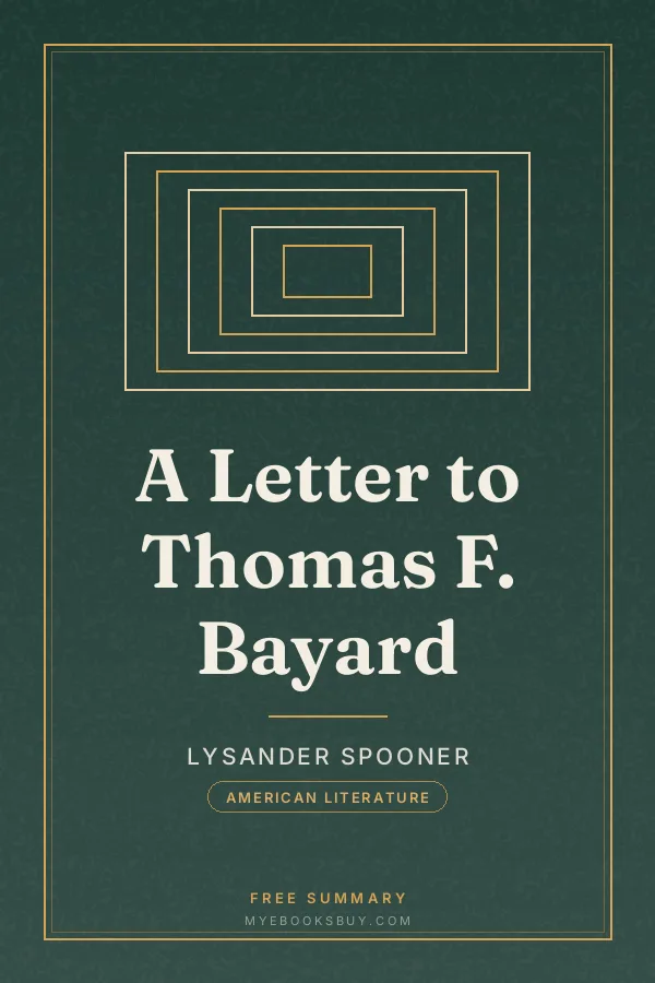 Cover of A Letter to Thomas F. Bayard