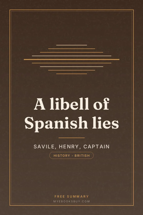 Cover of A libell of Spanish lies