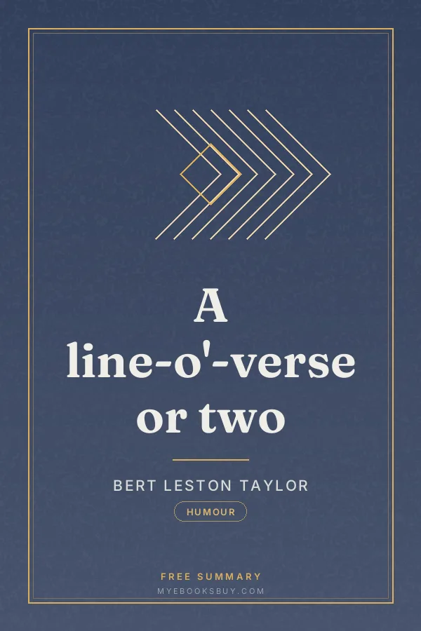 Cover of A line-o'-verse or two